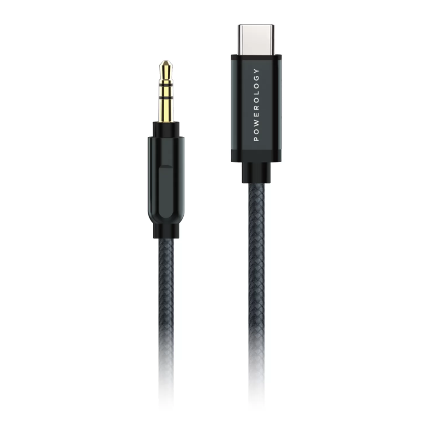 کابل تبدیل USB-C به AUX پاورولوژی مدل P12CAUGY طول 1.2 متر