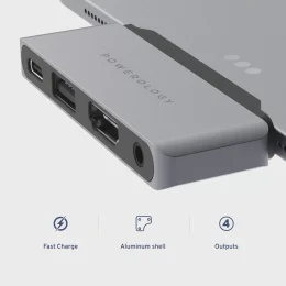 هاب Usb-C 4in1 پاورولوژی مدل P41PACHGY - تصویر 7