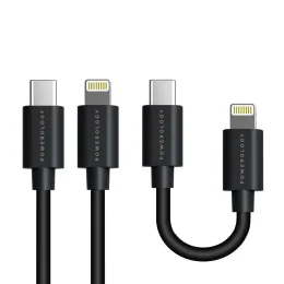 کابل USB-C به Lightning (0.25 متر + 0.9 متر) پاورولوژی مدل PBCOLBK - تصویر 3