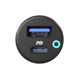 شارژر فندکی پاورولوژی مدل PCCSR006 + کابل تایپ سی - تصویر 2