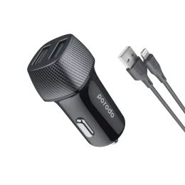 شارژر فندکی 29 وات پرودو مدل PD-34CCV2C-BK به همراه کابل تبدیل usb-C - تصویر 4