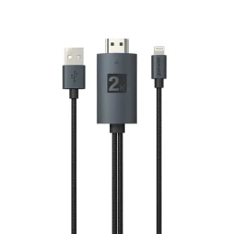 کابل تبدیل HDMI به USB / لایتنینگ پرودو مدل PD-ABHDL2 طول 2 متر - تصویر 2