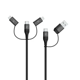 کابل چندمنظوره (Lightning / Micro USB / Type-C) پرودو مدل PD-LCMUBR طول 1.2 متر - تصویر 2