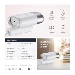 اتوبخار دستی پرودو مدل PD-LFHSWB - تصویر 4