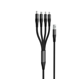 کابل 4 در 1 ( Lightning 2X / Micro USB / Type-C ) پرودو مدل PD-LLCMBR - تصویر 2