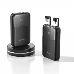 پاوربانک پرودو مدل Built in removable cables ظرفیت 10000 میلی آمپر ساعت - تصویر 5