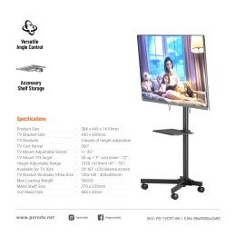 پایه تلویزیون پرودو مدل PD-TVCRT - تصویر 2