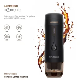 قهوه ساز قابل حمل MOMENTO - مشکی - برند لپرسو Lepresso - تصویر 5