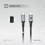 کابل تبدیل USB-C به لایتنینگ لِولو مدل LVLOCLCBK طول 1متر - تصویر 2