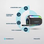 اسپیکر بلوتوثی پاورولوژی مدل PWLAU012 همراه با میکروفون - تصویر 4