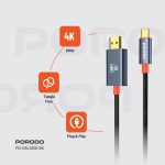 کابل HDMI به TYPE C پرودو مدل PD-CBL0016 - تصویر 3