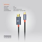 کابل HDMI به TYPE C پرودو مدل PD-CBL0016 - تصویر 2