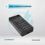 چندراهی برق پاورولوژی مدل PWCUQC030 رنگ مشکی
