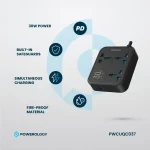 چندراهی و محافظ برق پاورولوژی مدل PWCUQC037