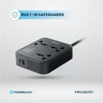 چندراهی و محافظ برق پاورولوژی مدل PWCUQC037