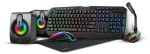 کیت بازی 5 در 1 (صفحه کلید / بلندگوهای استریو / میکروفون RGB / - برند پرودو گیمینگ Porodo gaming