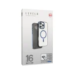 CLAIRE با قاب سپر آلومینیومی برای iPhone 16 PRO - BLUE - برند لِوِلو Levelo - تصویر 14
