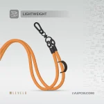 EVERLY PHONE CROSSBODY LANYARD - هویج نارنجی - برند لِوِلو Levelo - تصویر 8