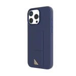 کیف سیلیکونی MORPHIX با دستگیره چرمی برای iPhone 16 PRO MAX-DEEP BLUE - برند لِوِلو Levelo - تصویر 10