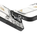CASE GRIPSTAND MORPHIX با نگهدارنده کارت برای IPHONE 16 PRO - WHITE - برند لِوِلو Levelo - تصویر 5