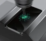 3D SILICONE PLUS ADVANCY PRIVACY EDGE GLASS برای IPHONE 16 PLUS - BLACK - برند گرین لاین Green lion - تصویر 3