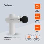 تفنگ ماساژ صورت با 4 سر قابل تعویض - سفید - برند پرودو Porodo - تصویر 7