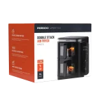 سرخ کن بادی دو پشته LIFESTYLE 2800W با پنجره های شفاف - مشکی - برند پرودو Porodo