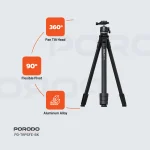 پایه سه پایه تاشو و قابل انعطاف - مشکی - برند پرودو Porodo - تصویر 13