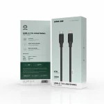کابل پی وی سی USB-C به لایتنینگ 3M - مشکی - برند گرین لاین Green lion - تصویر 2