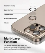 لنز دوربین HD PLUS برای iPhone 16 PRO/16 PROMAX - DESERT TITANIUM - برند گرین لاین Green lion - تصویر 4