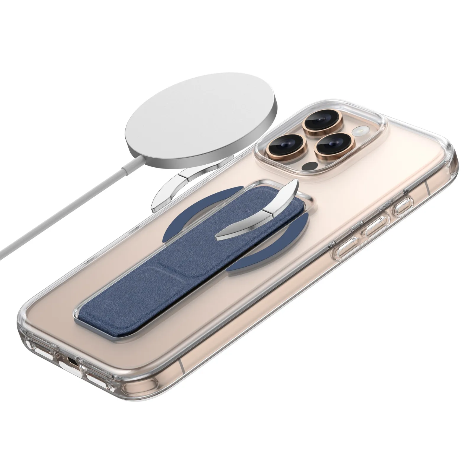 دستگیره چرمی MAGSAFE برای iPhone 16PRO - آبی تیره - برند گرین لاین Green lion دستگیره چرمی MAGSAFE برای iPhone 16PRO - آبی تیره - برند گرین لاین Green lion - تصویر 1