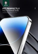 محافظ صفحه 9H استیو مات برای آیفون 15 PRO MAX - CLEAR - برند گرین لاین Green lion - تصویر 5