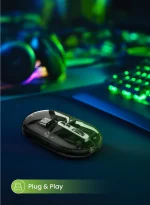 ماوس شفاف LITE - سیاه - برند گرین لاین Green lion - تصویر 8