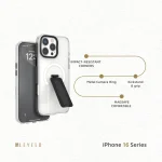 قاب دستگیره MAGSAFE MORPHIX برای iPhone 16 PRO MAX - مشکی - برند لِوِلو Levelo - تصویر 2