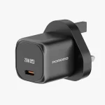 شارژر سریع PD 20W انگلستان - مشکی - برند پرودو Porodo - تصویر 5