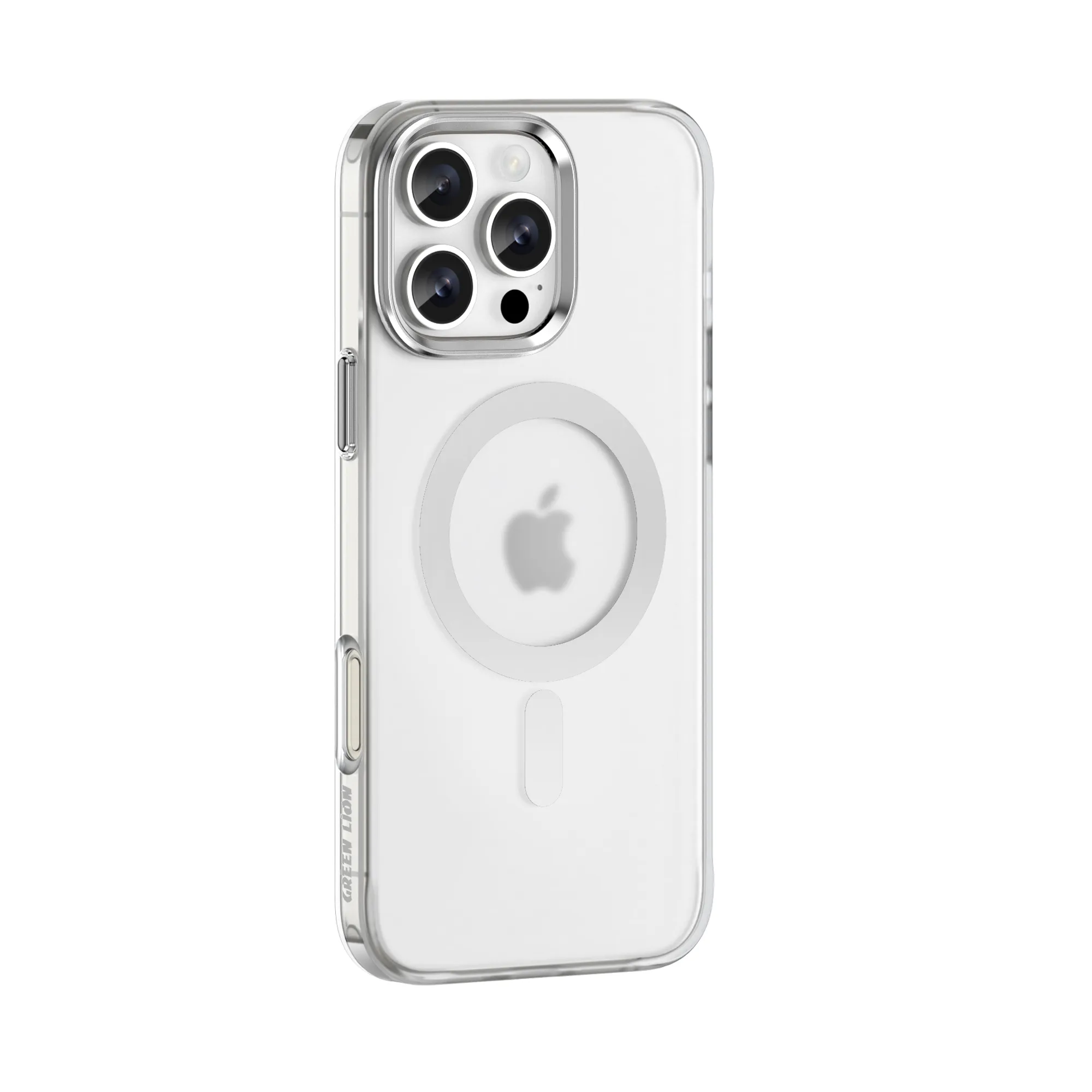 MAGSAFE CRYSTAL CLEAR CASE IPHONE 16 PRO MAX - CLEAR - برند گرین لاین Green lion کاور گوشی موبایل گرین لاین مدل GNMCRYC16PMCL مناسب برای iPhone 16 Pro Max - تصویر 1