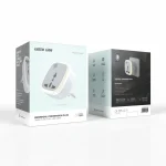 دوشاخه تبدیل جهانی - عملکرد تایمر / نور LED - سفید - برند گرین لاین Green lion - تصویر 3
