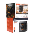 سرخ کن بادی دو پشته LIFESTYLE 2800W با پنجره های شفاف - مشکی - برند پرودو Porodo - تصویر 4