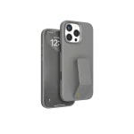کیف سیلیکونی MORPHIX با دستگیره چرمی برای iPhone 16 PRO MAX- GRAY - برند لِوِلو Levelo - تصویر 8