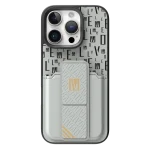 CASE GRIPSTAND MORPHIX با نگهدارنده کارت برای iPhone 16 PRO - GRAY - برند لِوِلو Levelo - تصویر 7