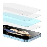 شیشه خمیده سه بعدی سبز برای iPhone 12 PRO MAX 6.7 اینچی - CLEAR - برند گرین لاین Green lion - تصویر 4