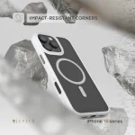 کیس انفرادی MAGSAFE مات برای آیفون 16 پرو - سفید - برند لِوِلو Levelo - تصویر 4