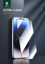 محافظ صفحه 9H استیو مات برای آیفون 15 PRO MAX - CLEAR - برند گرین لاین Green lion - تصویر 4