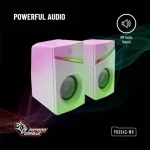 بلندگوهای سیمی 1.1M RGB - سفید - برند پرودو گیمینگ Porodo gaming - تصویر 7