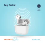 EARBUDS آبی 4 با ENC نوع C - سفید - برند پرودو Porodo - تصویر 5