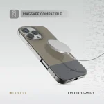 کیف چرمی CUIR TWO TONE برای iPhone 16 PRO MAX- GRAY - برند لِوِلو Levelo - تصویر 14
