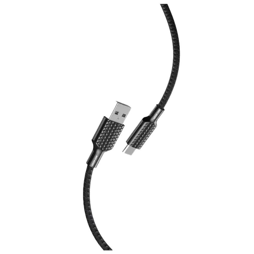 کابل بافته شده کازابلانکا USB-A TO TYPE-C 1.2M - مشکی - برند گرین لاین Green lion کابل بافته شده کازابلانکا USB-A TO TYPE-C 1.2M - مشکی - برند گرین لاین Green lion - تصویر 1