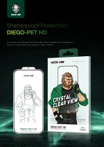 محافظ صفحه DIEGO PET HD برای iPhone 16 PRO MAX - CLEAR - برند گرین لاین Green lion - تصویر 13