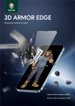 محافظ صفحه GREEN 3D PET HD GLASS برای IPHONE 13 / 13 PRO-CLEAR - برند گرین لاین Green lion - تصویر 10