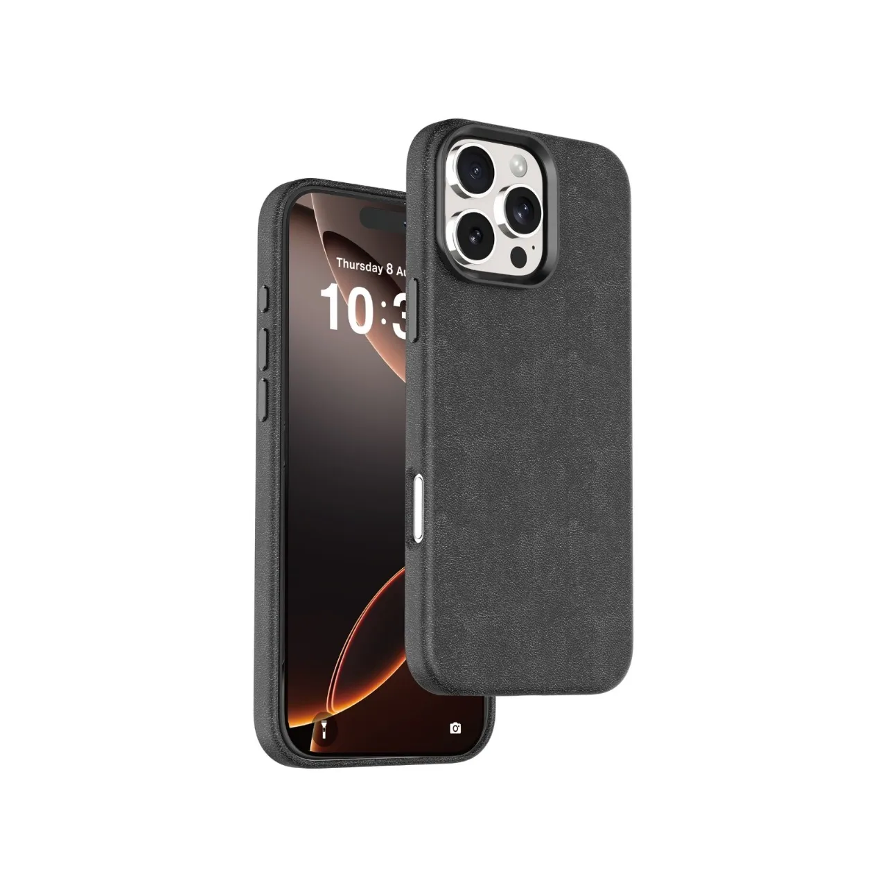 کیف چرمی MAGSAFE Heritage IPHONE 16 PRO - BLACK - برند گرین لاین Green lion کیف چرمی MAGSAFE Heritage IPHONE 16 PRO - BLACK - برند گرین لاین Green lion - تصویر 1